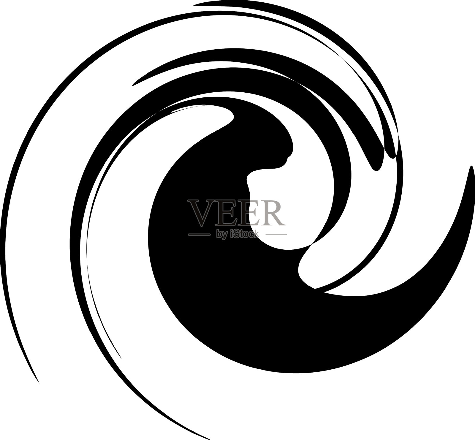 旋旋螺旋漩涡蜗壳螺旋圆形漩涡插画图片素材