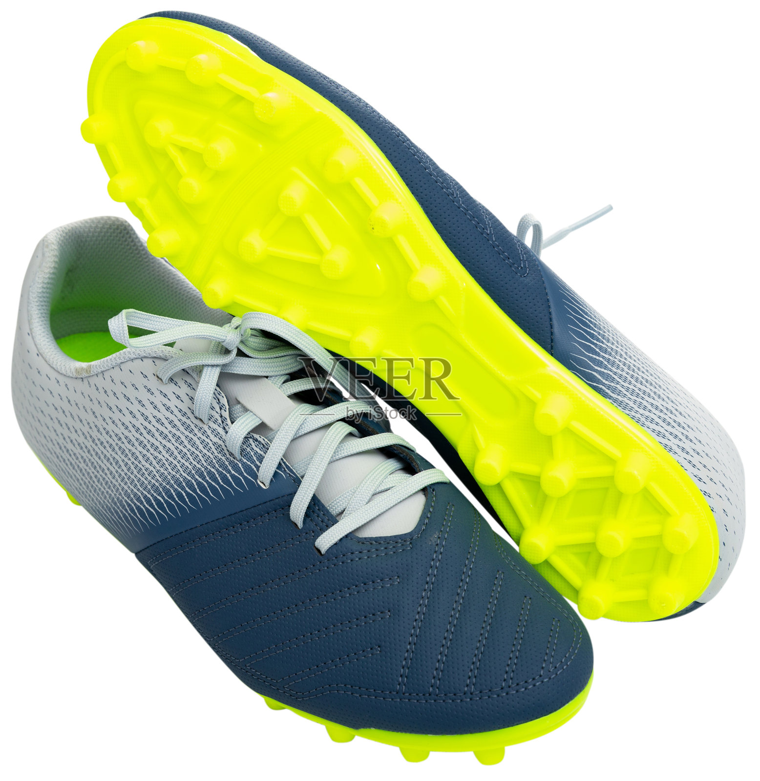 传统的皮革足球鞋孤立在白色背景照片摄影图片