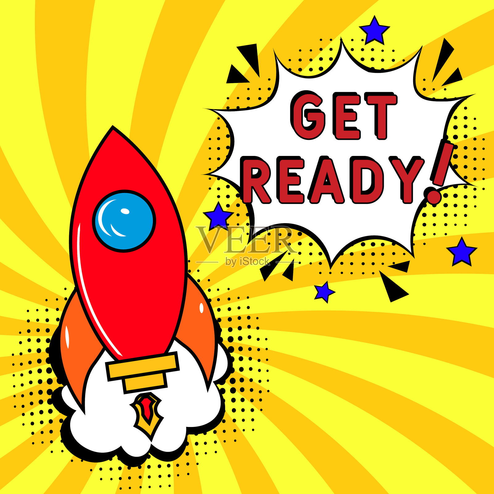 做好准备!文本插画图片素材