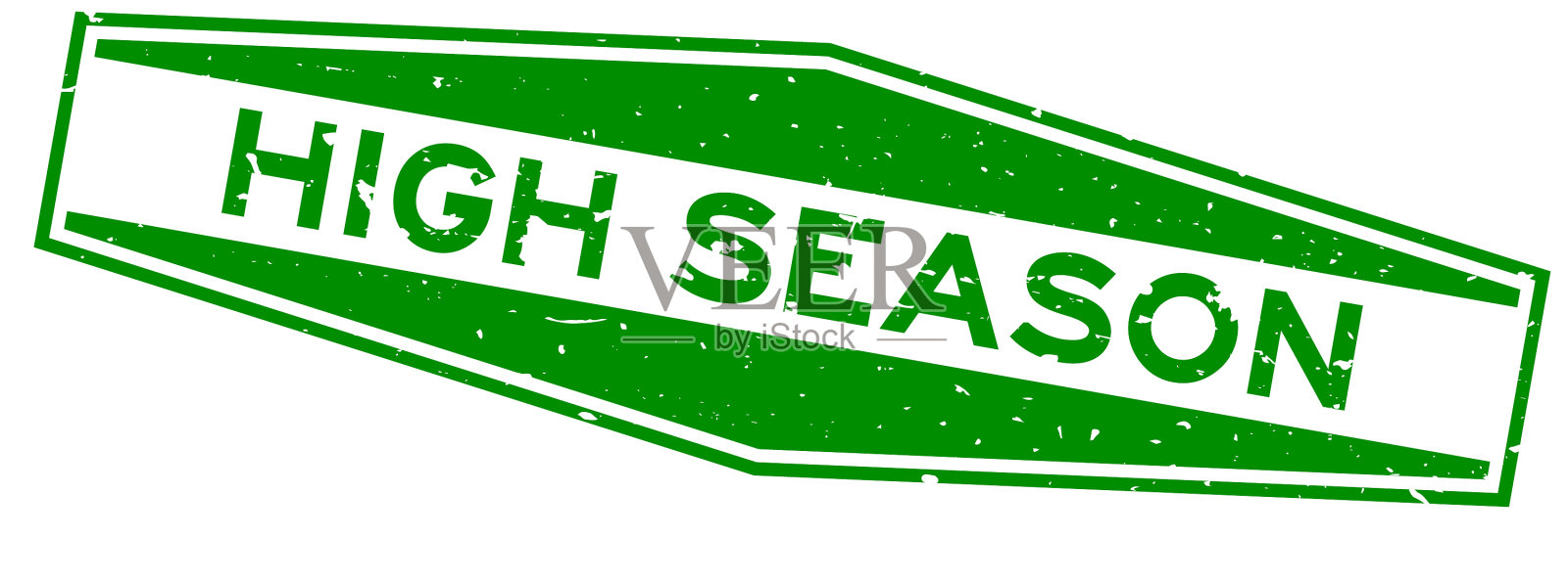 垃圾绿色旺季字六角橡胶密封条设计元素图片