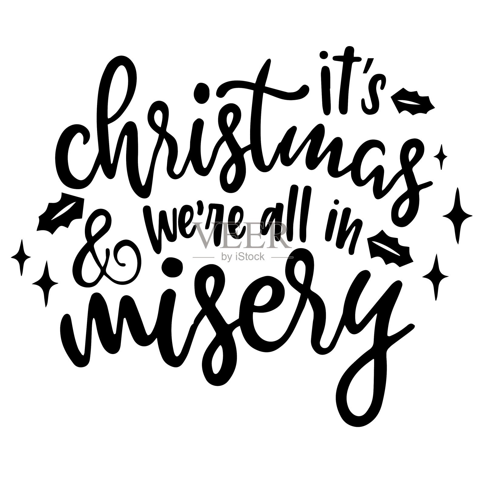 这是圣诞节，所有人都在痛苦的引用设计元素图片