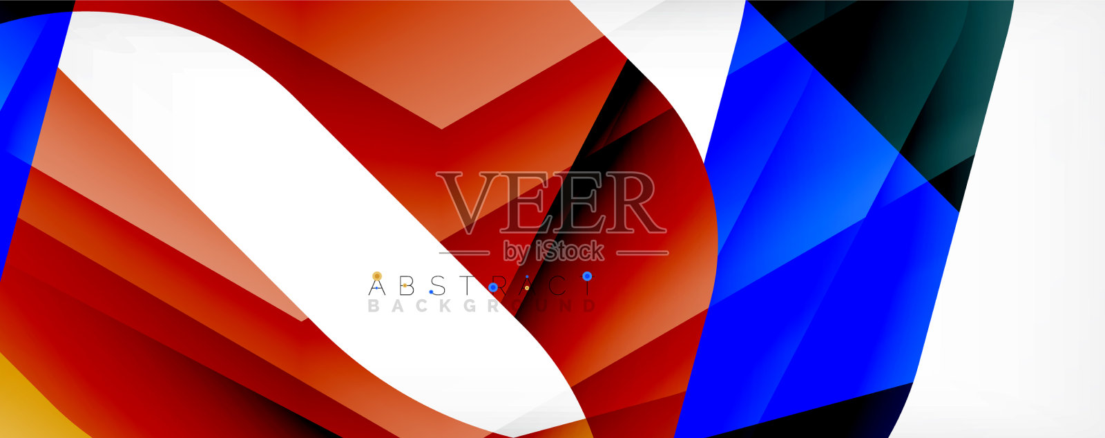 几何抽象背景-多彩的插画图片素材