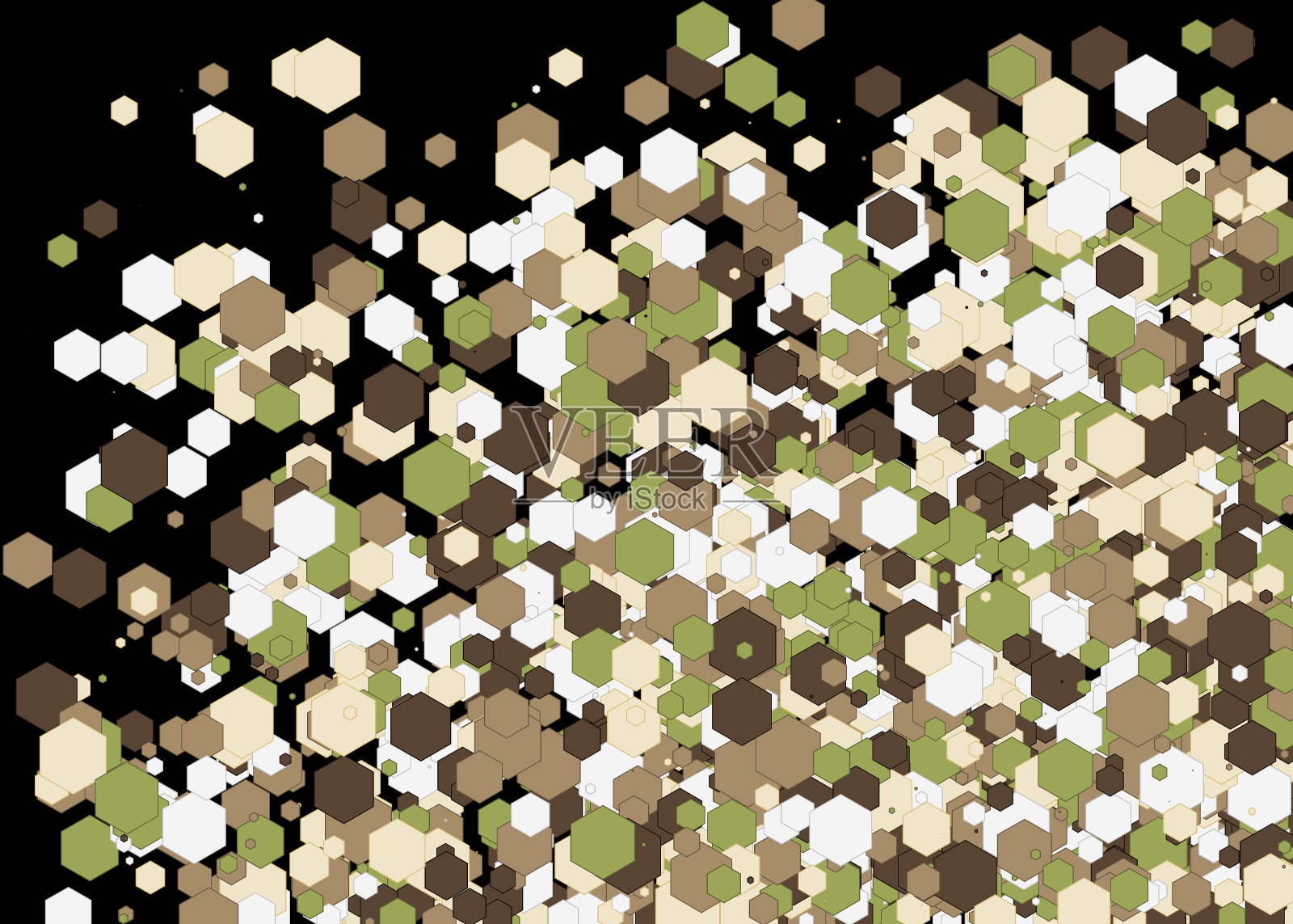 彩色宇宙分布计算生成艺术背景插图插画图片素材