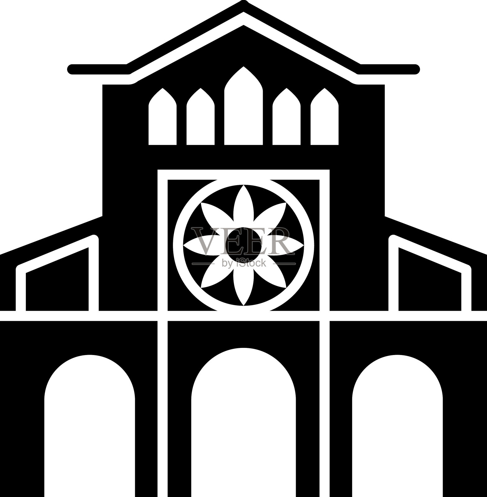 教堂的教会插画图片素材