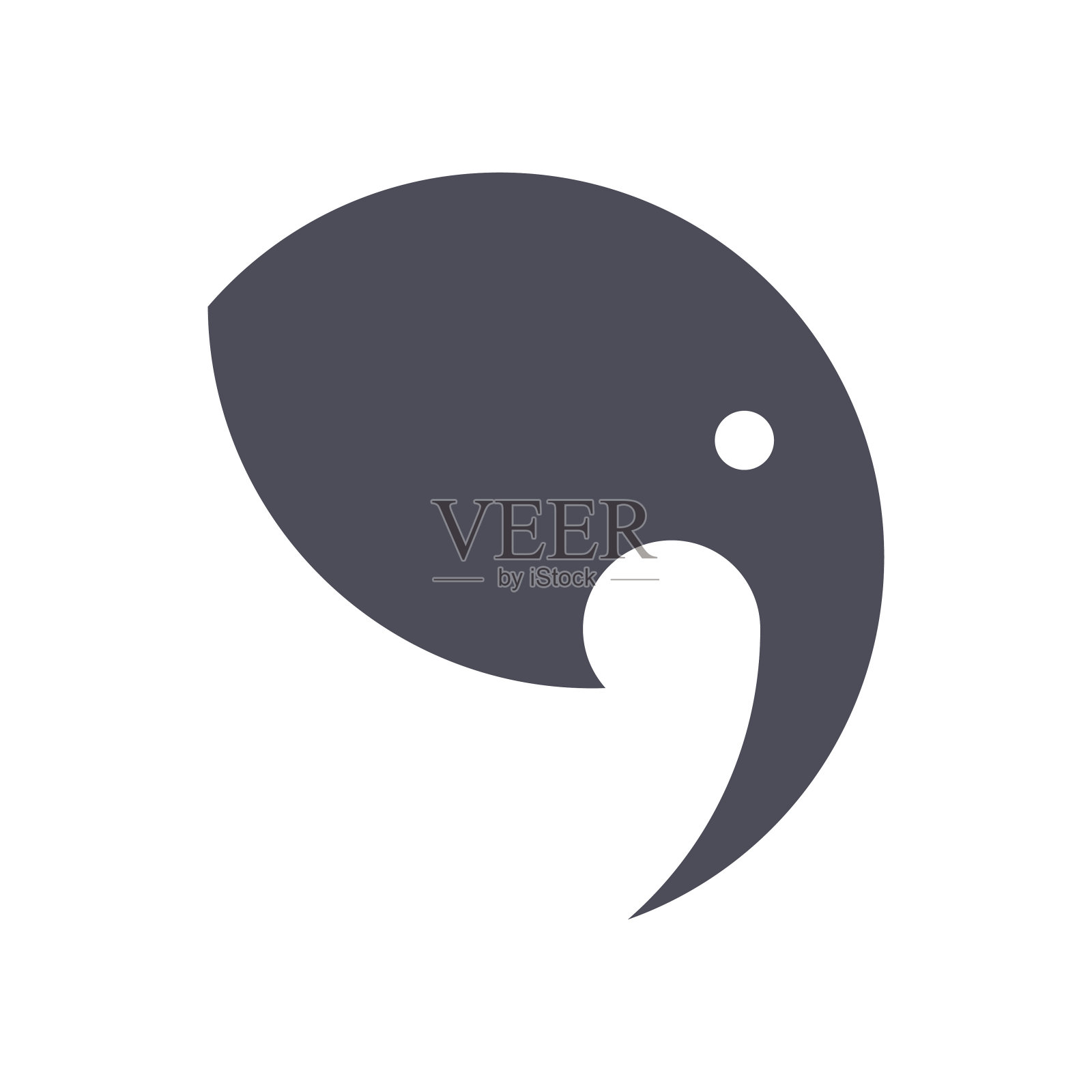 矢量大象在黄金比例风格。可编辑的图片插画图片素材