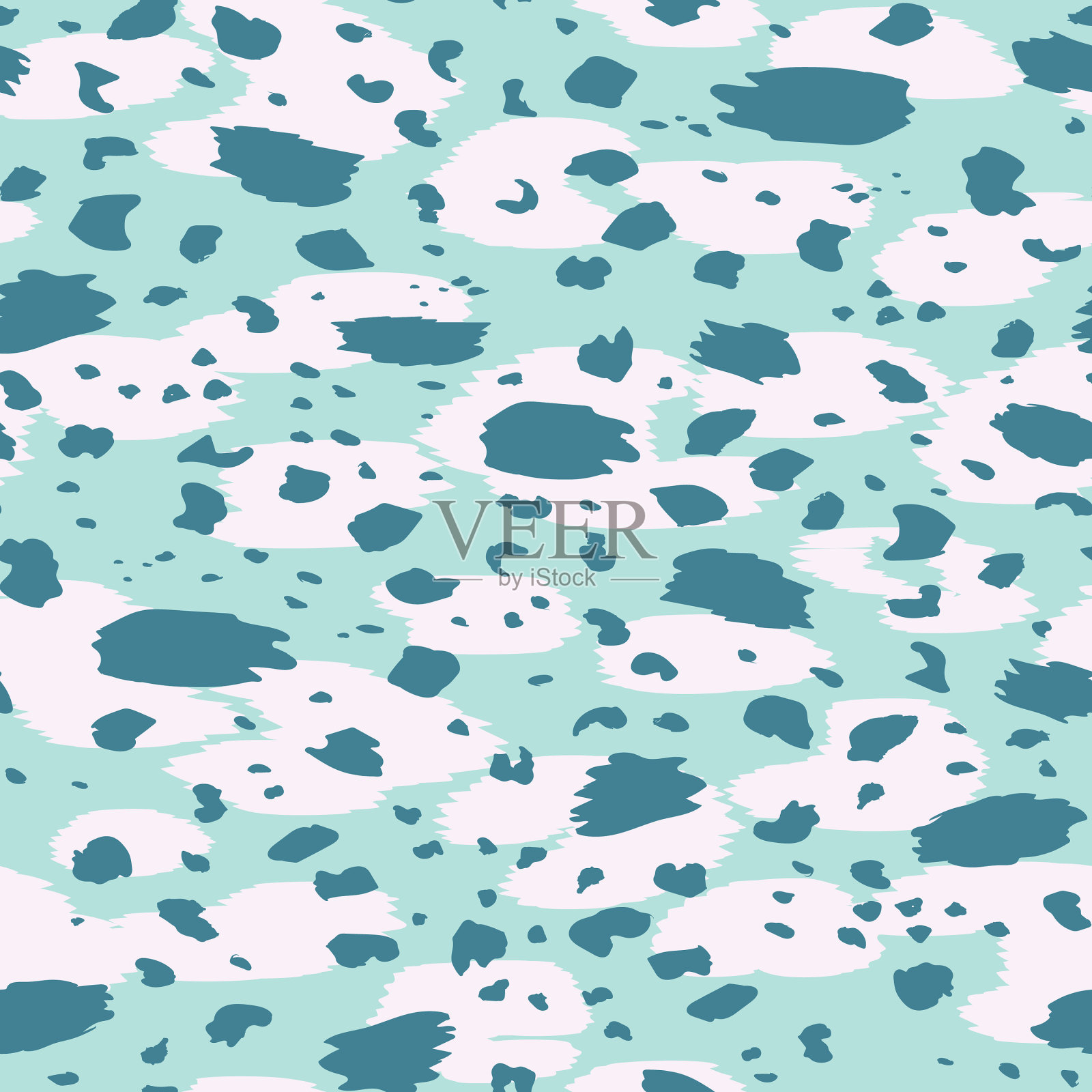 抽象现代豹纹动物无缝隙插画图片素材