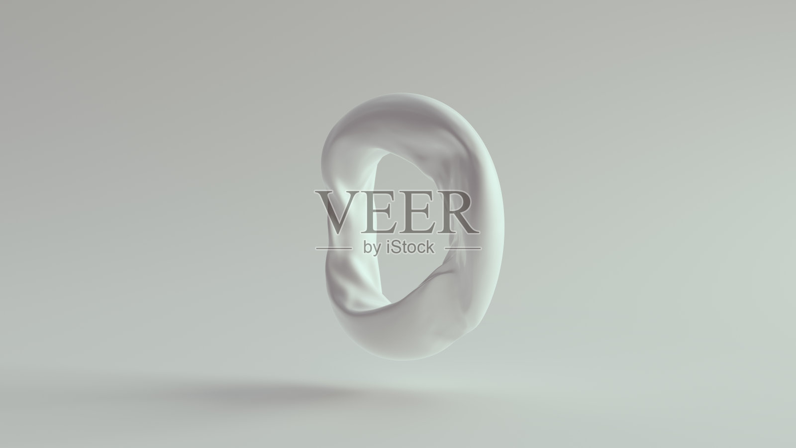 白色环面环形压塑照片摄影图片