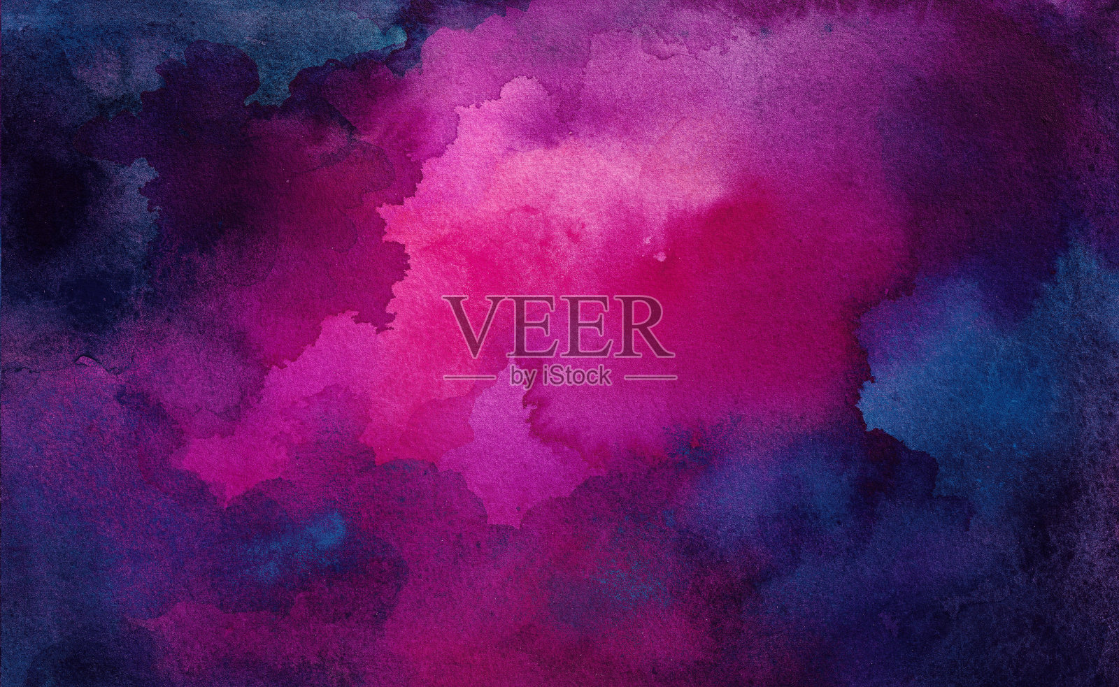 宇宙的插图。美丽多彩的空间背景。水彩宇宙插画图片素材