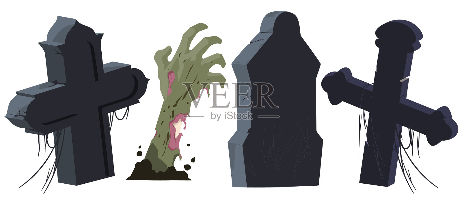 剪贴画为节日万圣节为互联网和设计元素图片