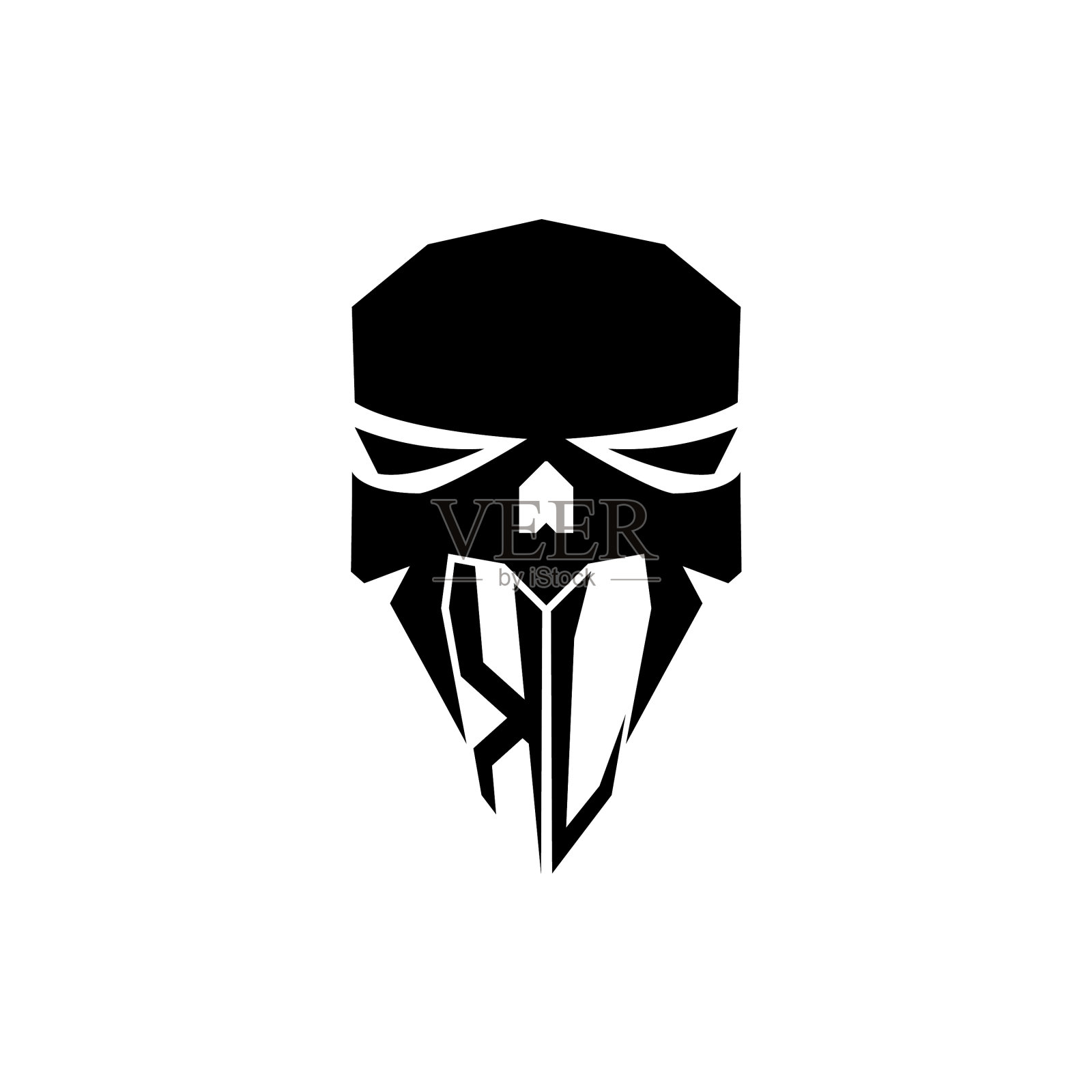 Kj最初的头盖骨电竞标志插画图片素材