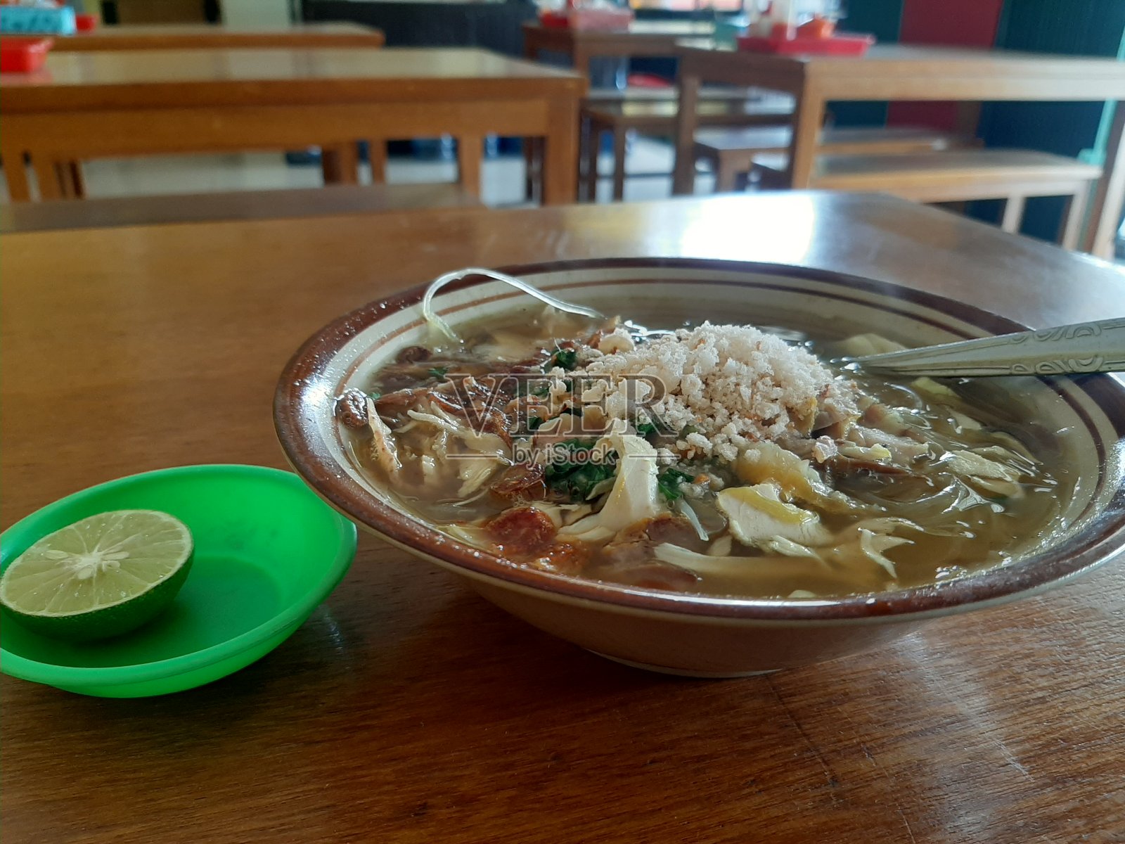 印尼鸡索托照片摄影图片