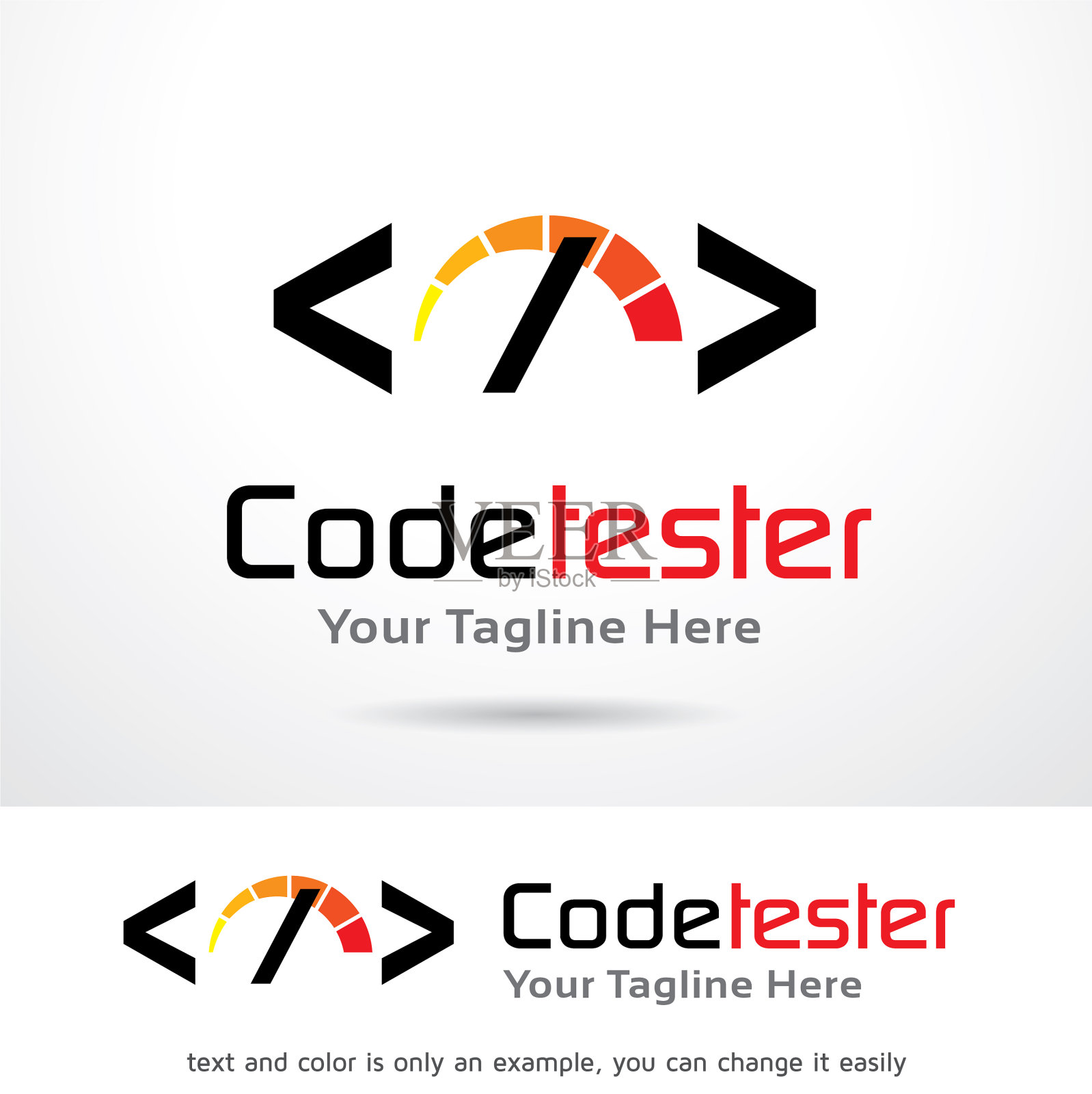 代码测试标志模板插画图片素材