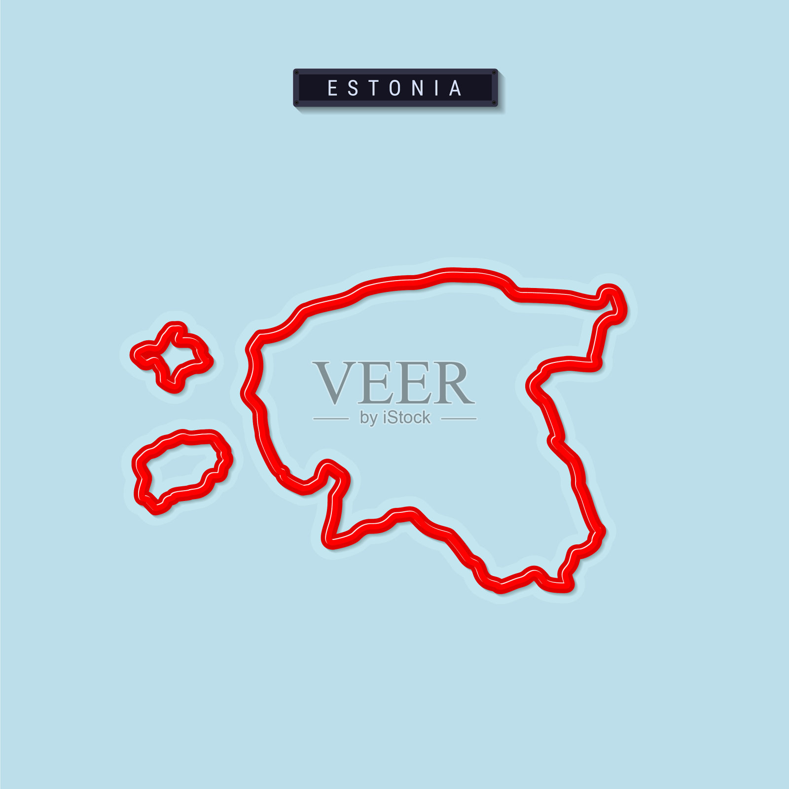 爱沙尼亚粗图插画图片素材