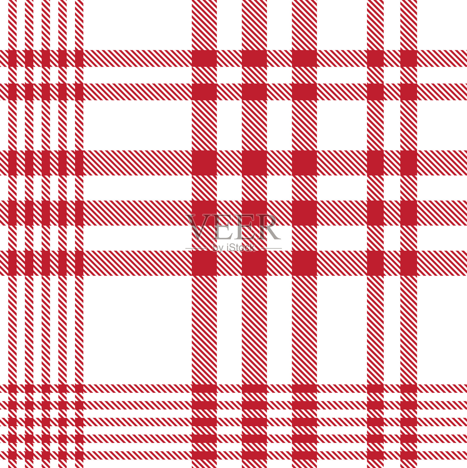 红色不对称格子纹理无缝图案插画图片素材