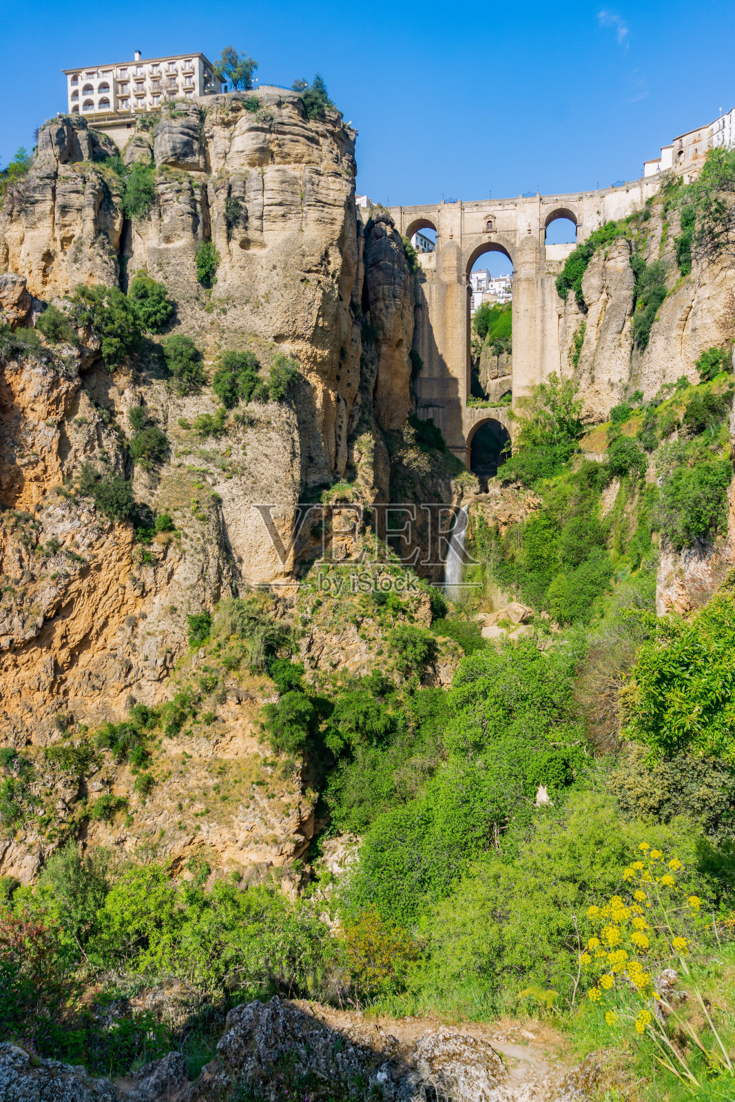 西班牙安达卢西亚隆达旅游小镇“塔霍”照片摄影图片