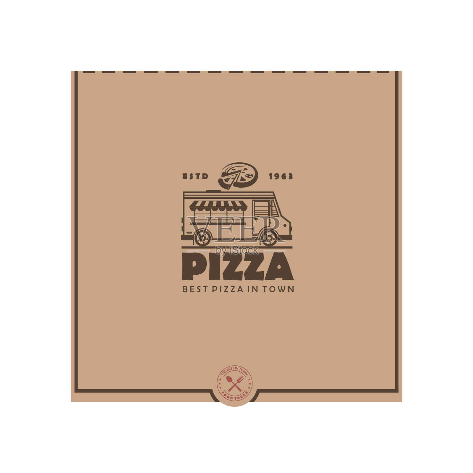 披萨盒插画图片素材