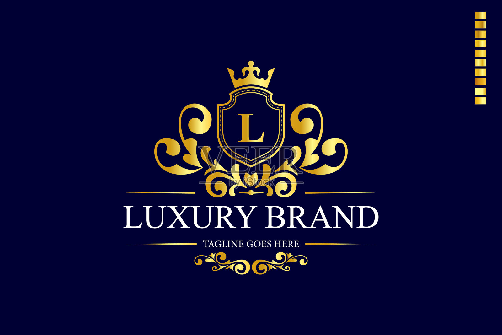 奢侈品牌logo设计插画图片素材