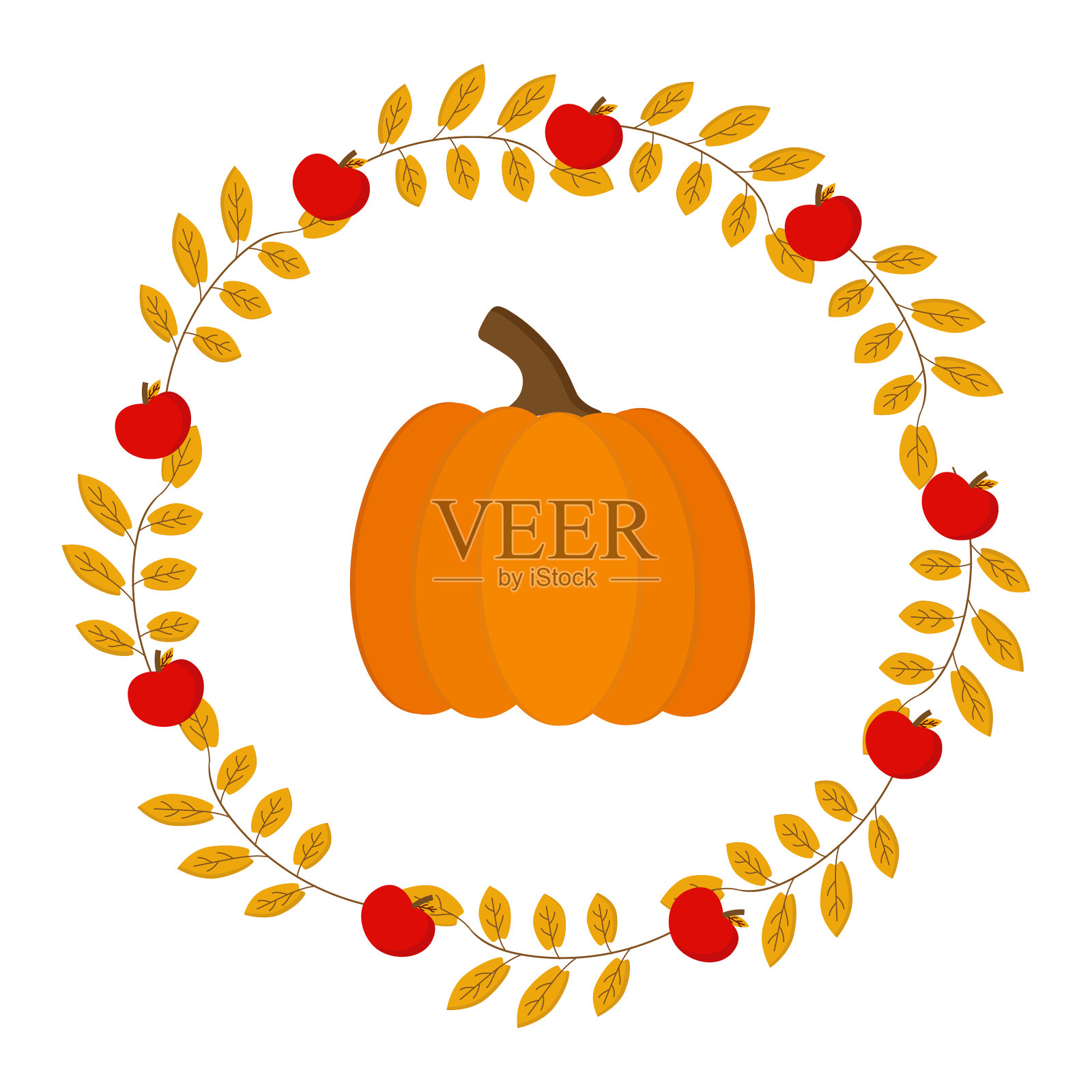 三件不同颜色的衣服挂在一个衣架上插画图片素材