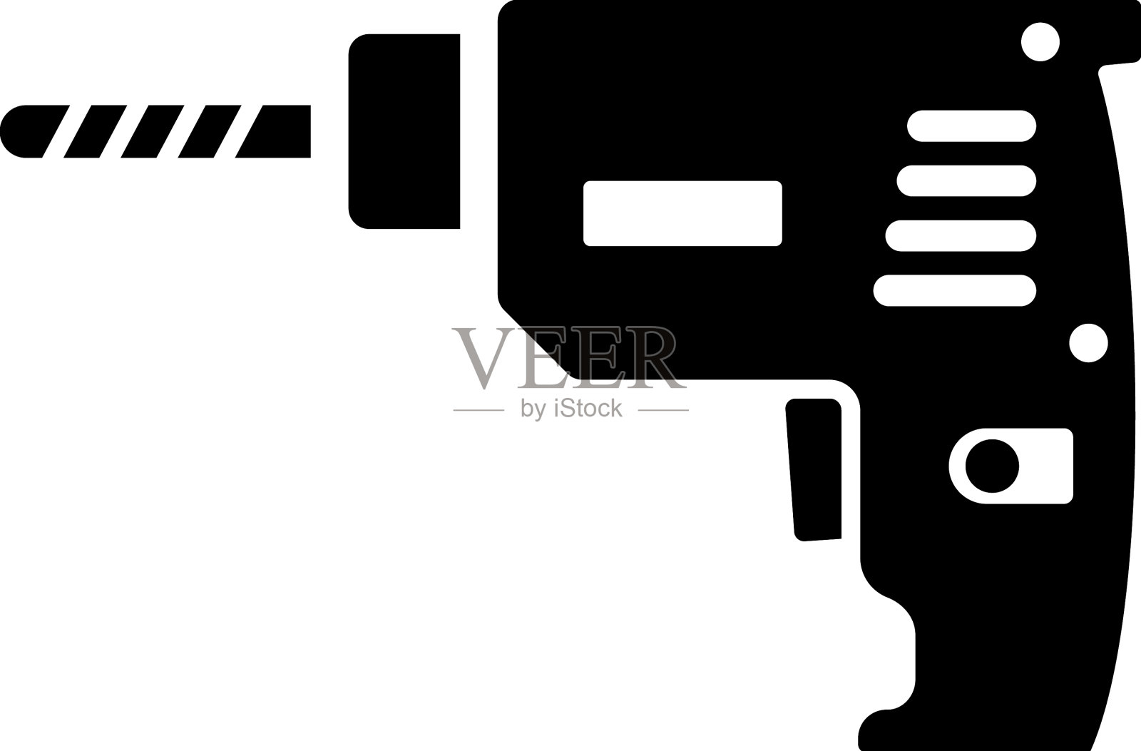 钻机插画图片素材