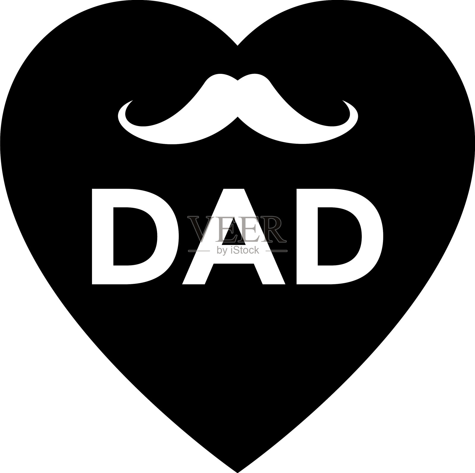 父亲节卡片设计元素图片