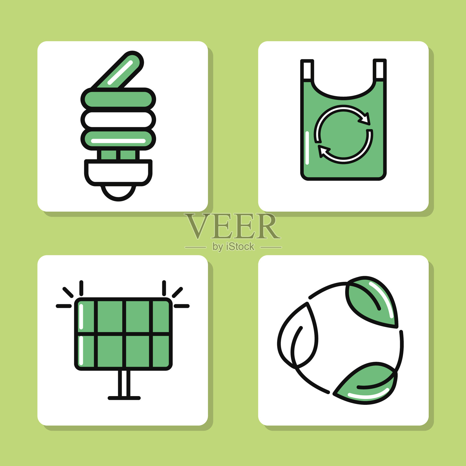 生态和可持续的图标图标素材