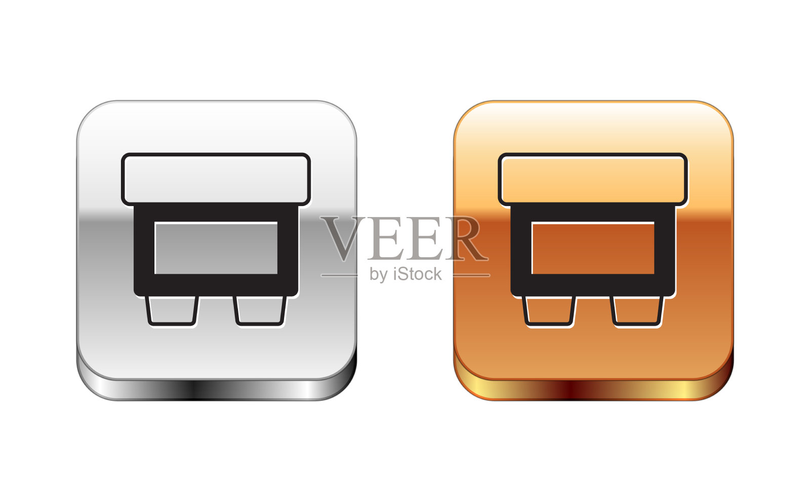 电气保护元件图标黑色熔丝图标素材