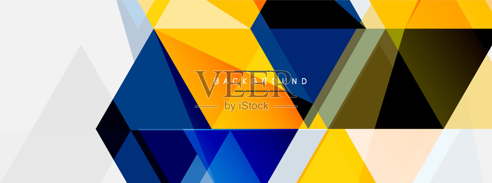 马赛克三角形几何背景技术或插画图片素材