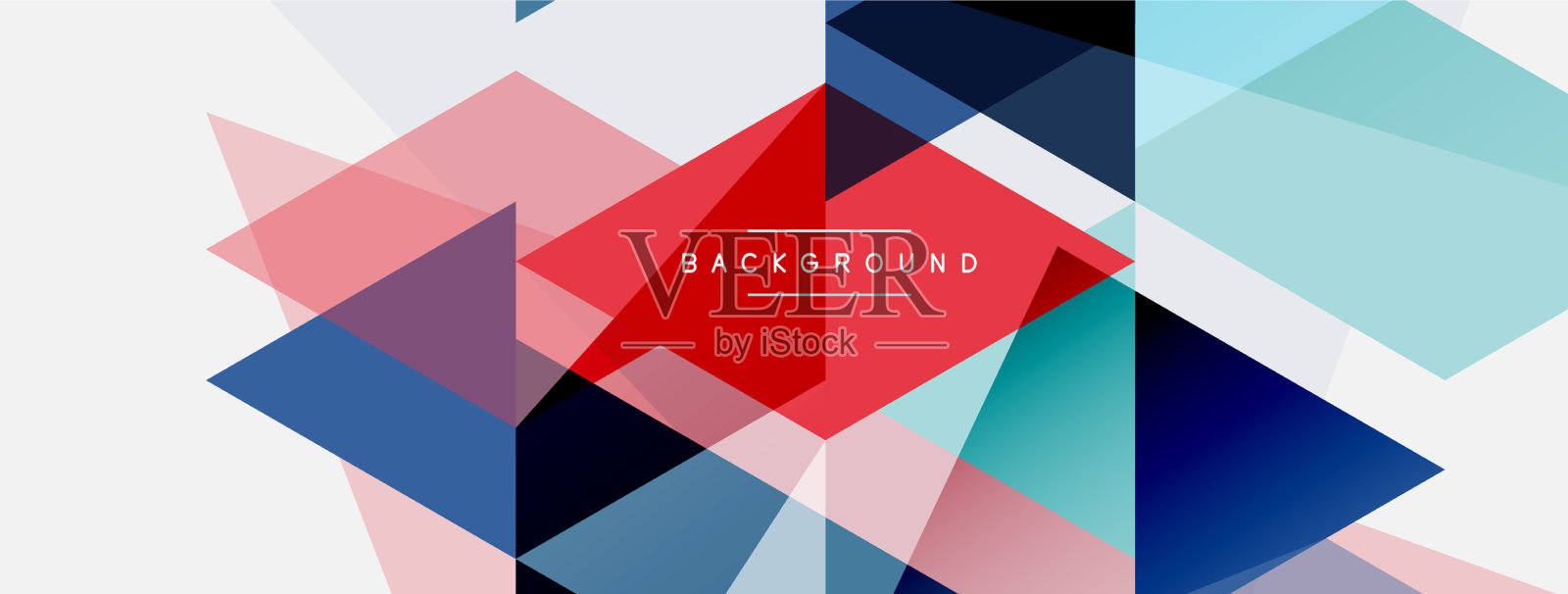 马赛克三角形几何背景技术或插画图片素材