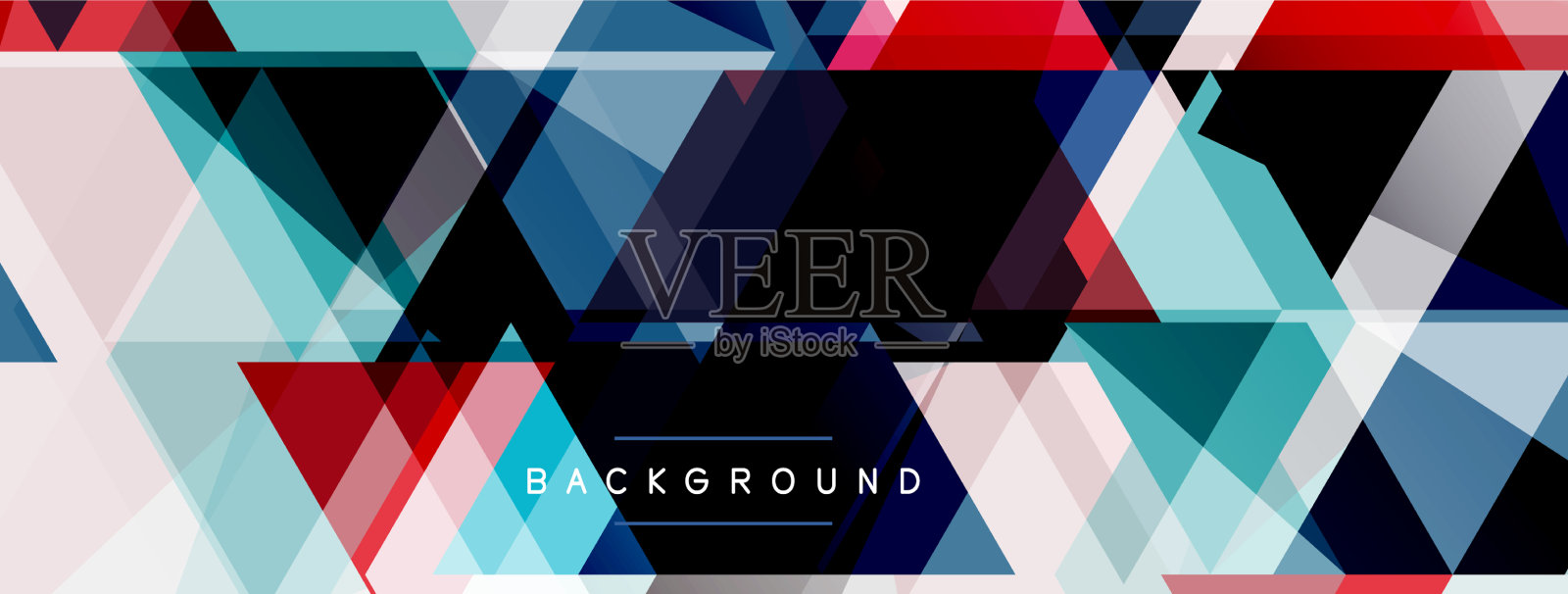 马赛克三角形几何背景技术或插画图片素材