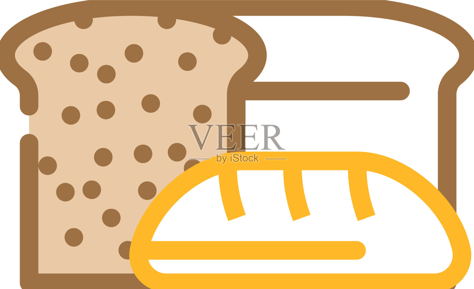 烘焙部颜色图标设计元素图片