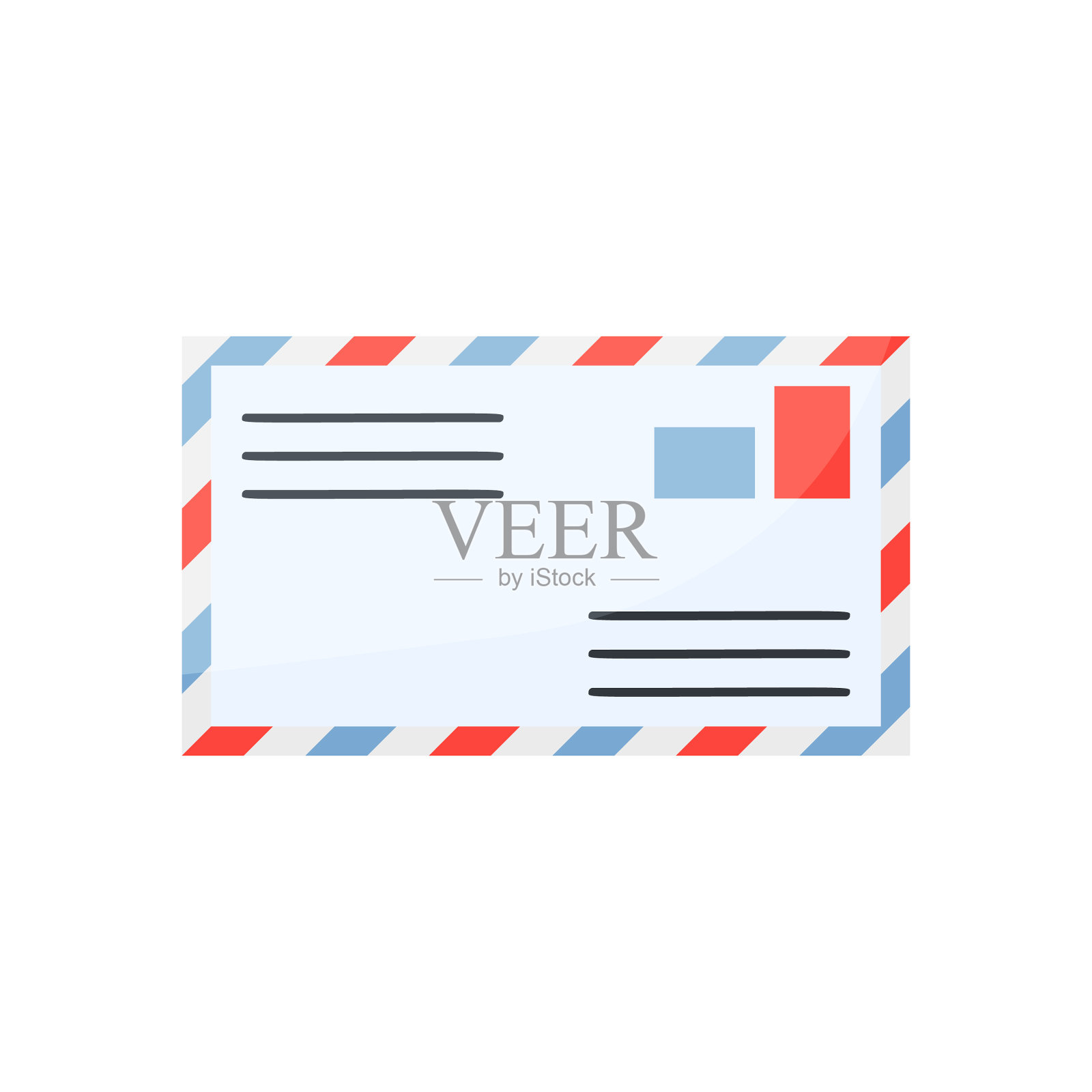 平面设计卡通信封贴图标素材