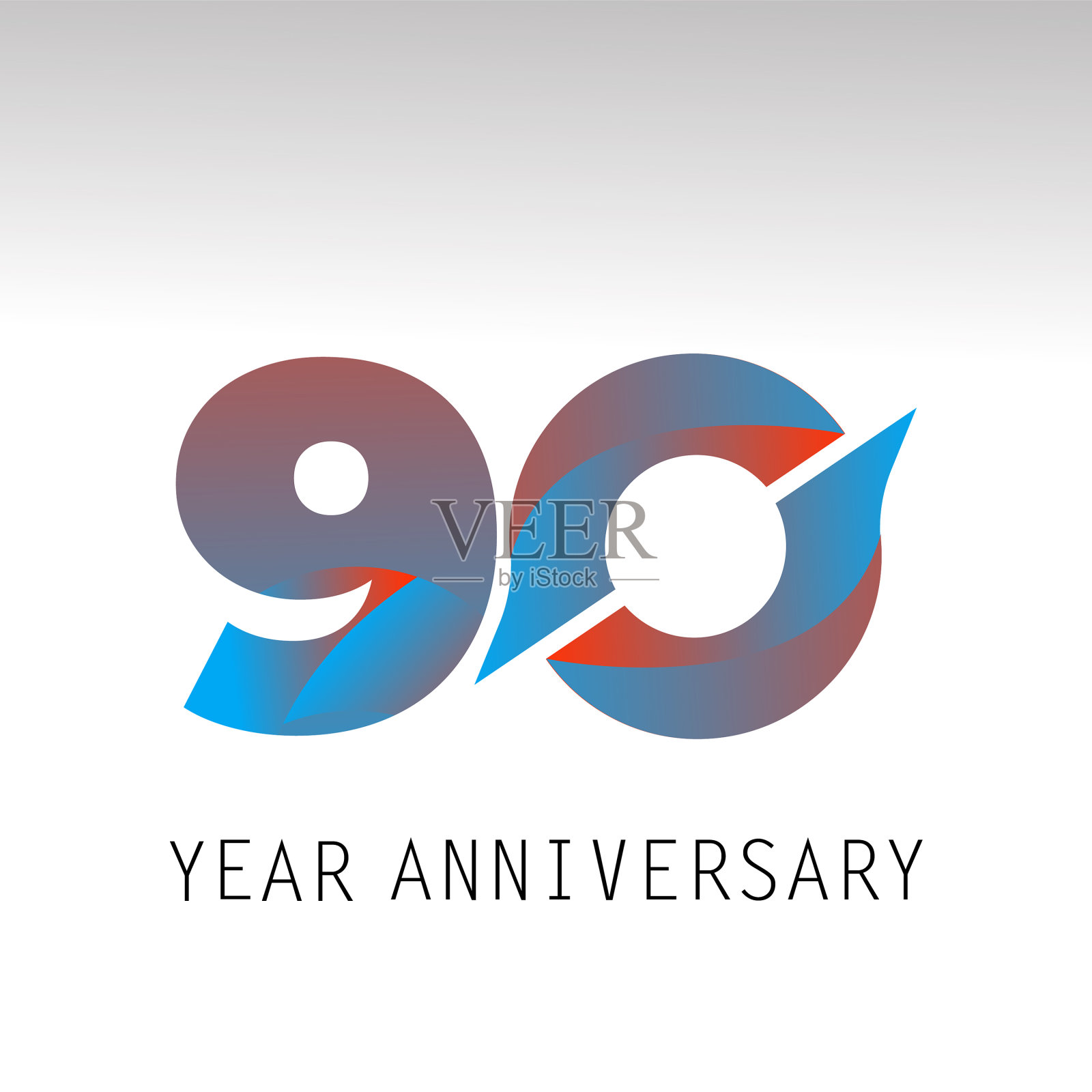 90周年优雅的模板设计插画图片素材