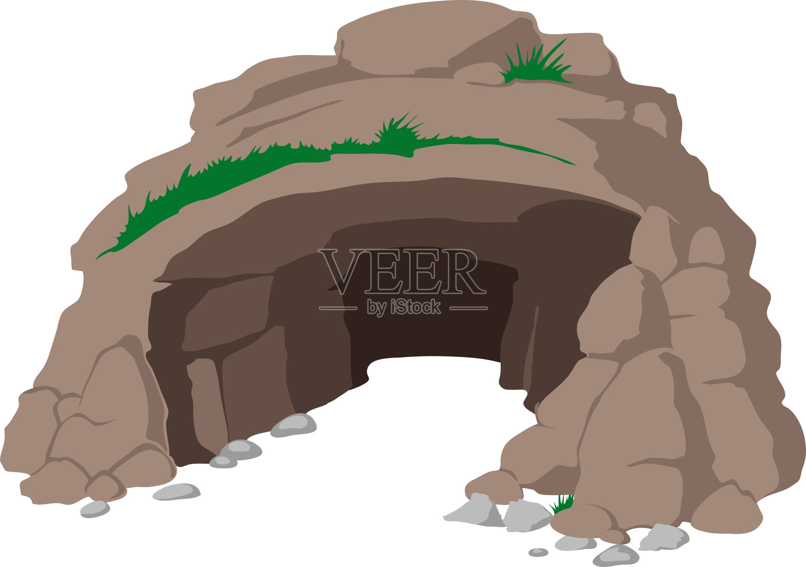 大的洞口插画图片素材