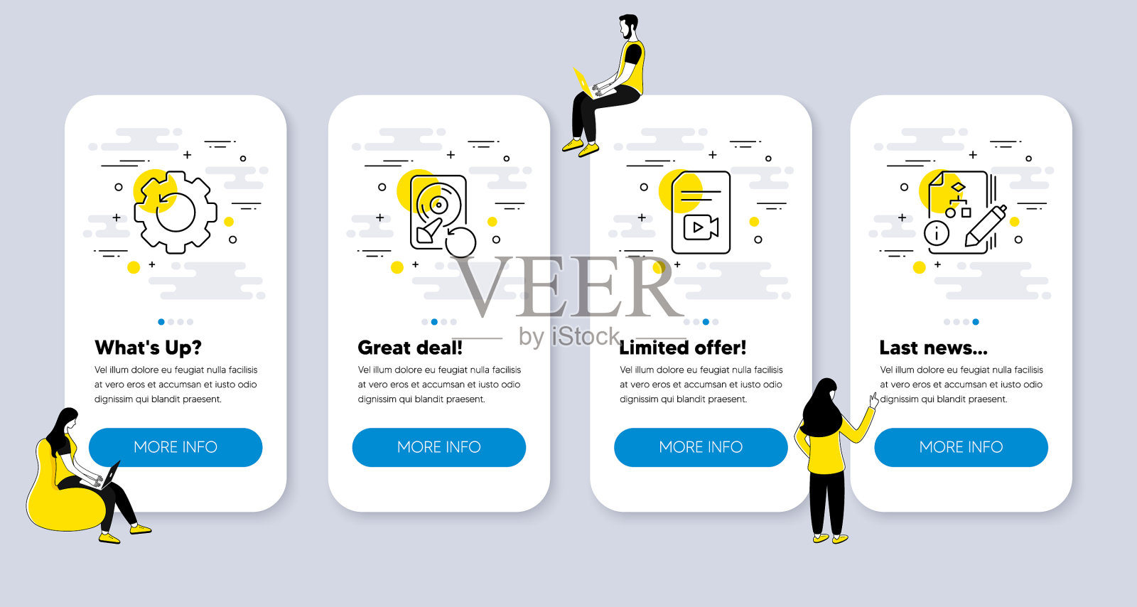 与恢复相关的教育图标集图标素材