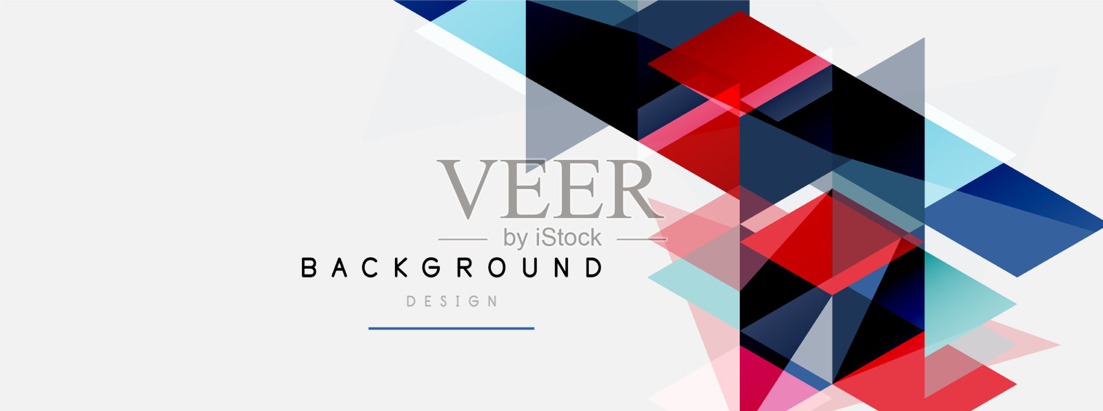 马赛克三角形几何背景技术或插画图片素材