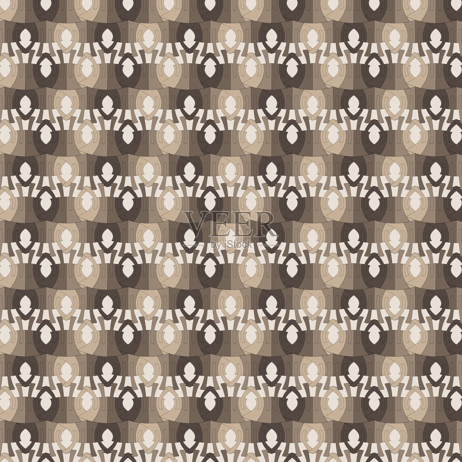 棕色无缝图案背景插画图片素材