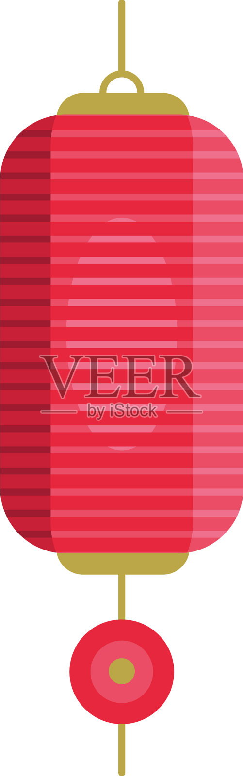 矩形的灯笼插画图片素材