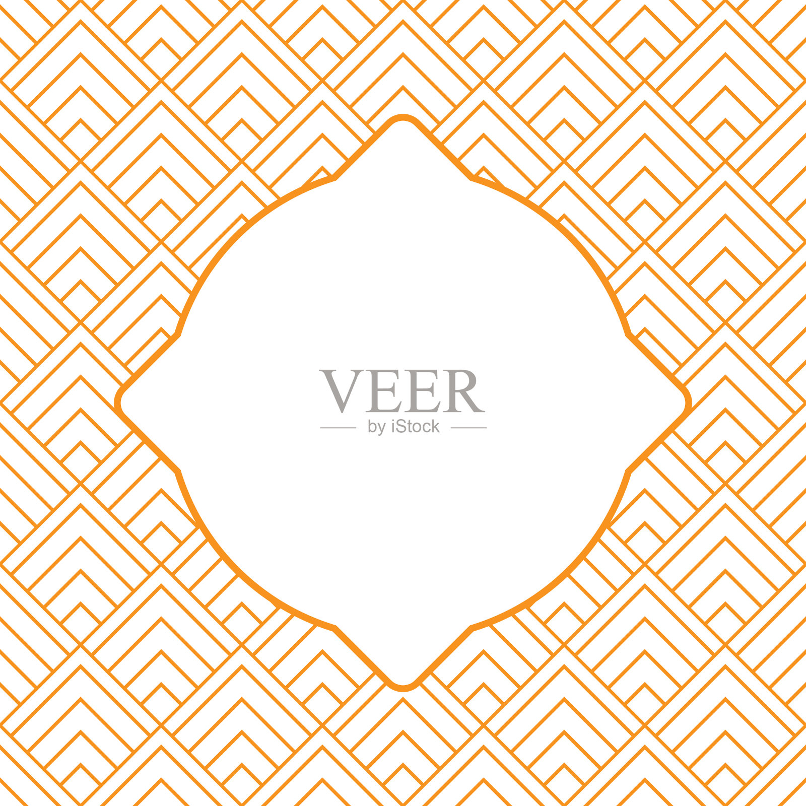 背景与一个抽象的人物在中心插画图片素材