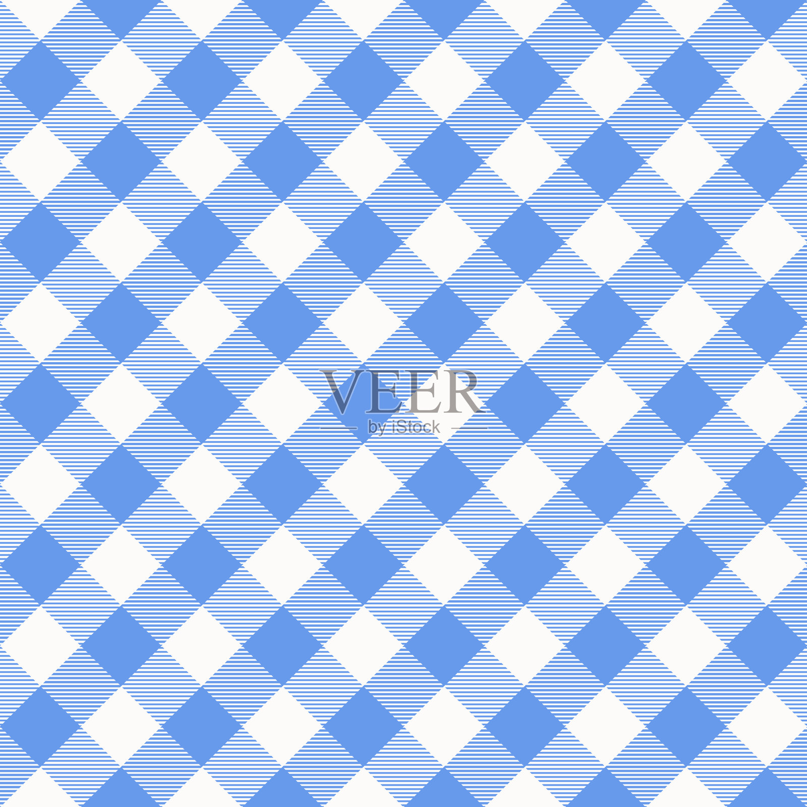 蓝白苏格兰纺织无缝图案插画图片素材