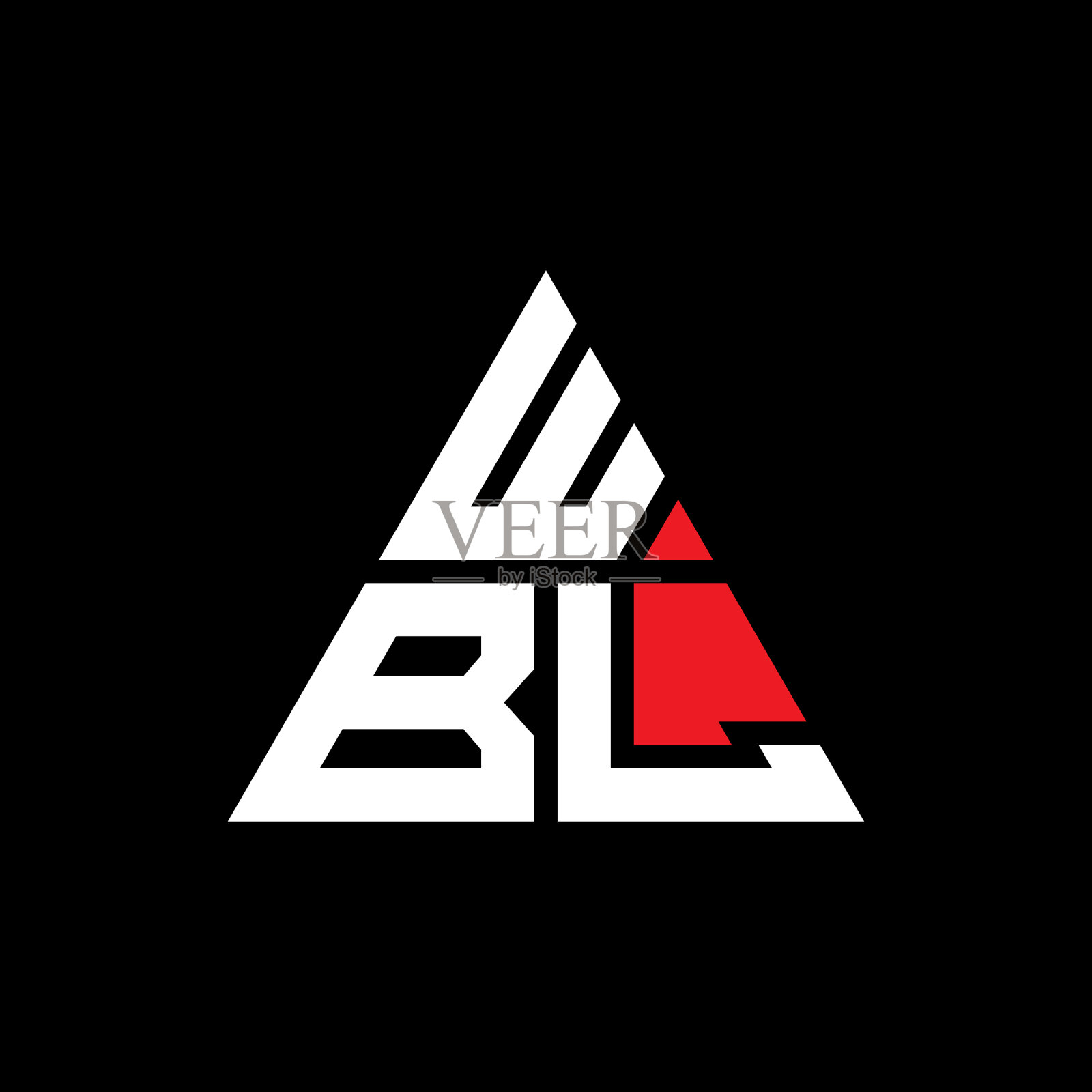 WBL三角形字母标志设计用三角形插画图片素材