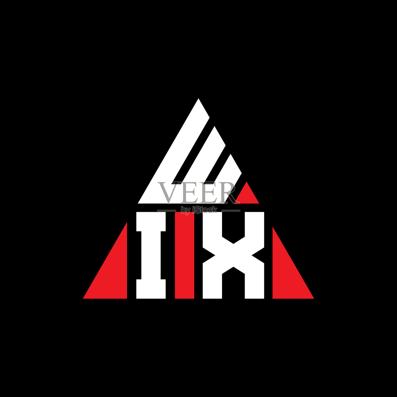 Wix三角形字母标识设计用三角形插画图片素材