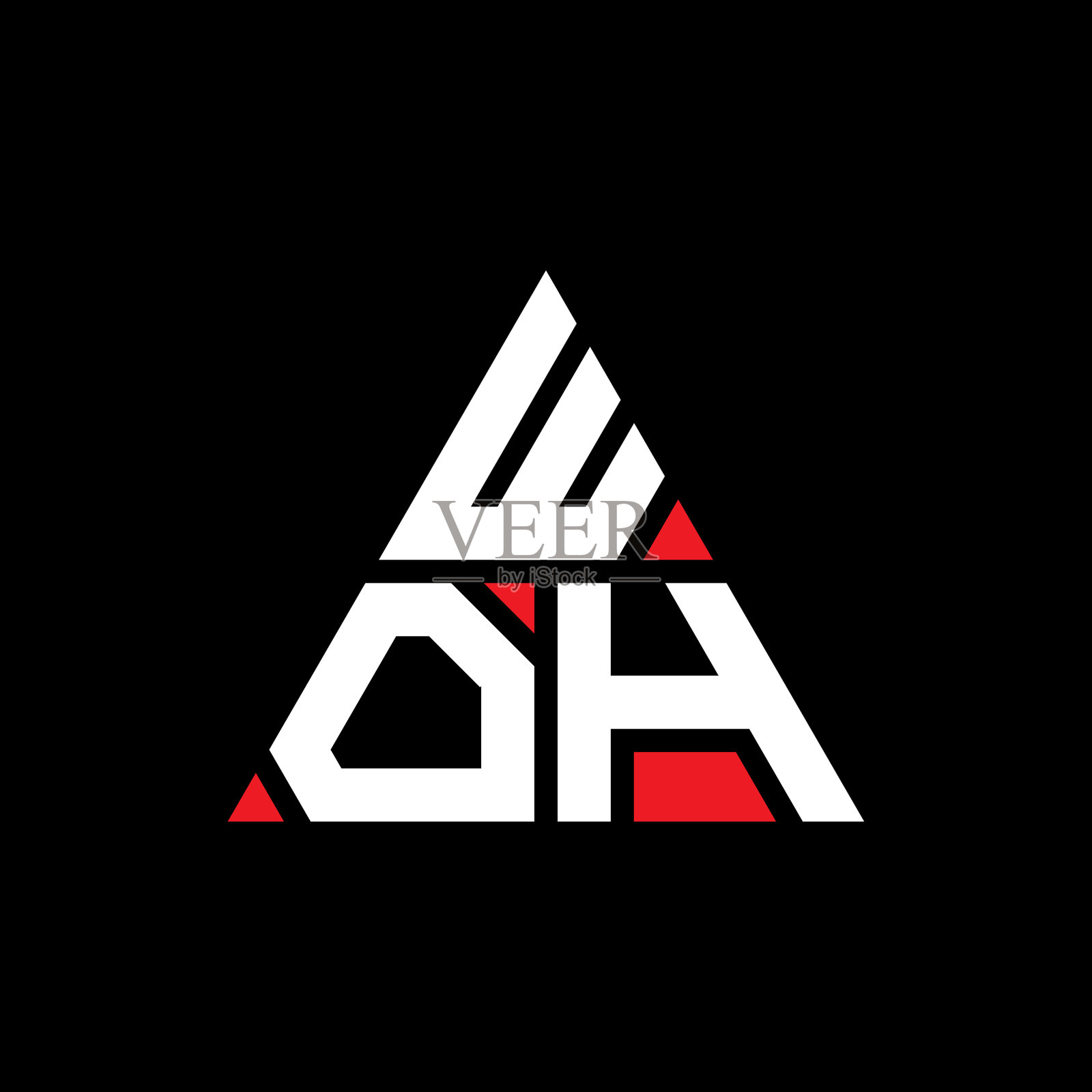 谁的三角形字母标志设计与三角形插画图片素材