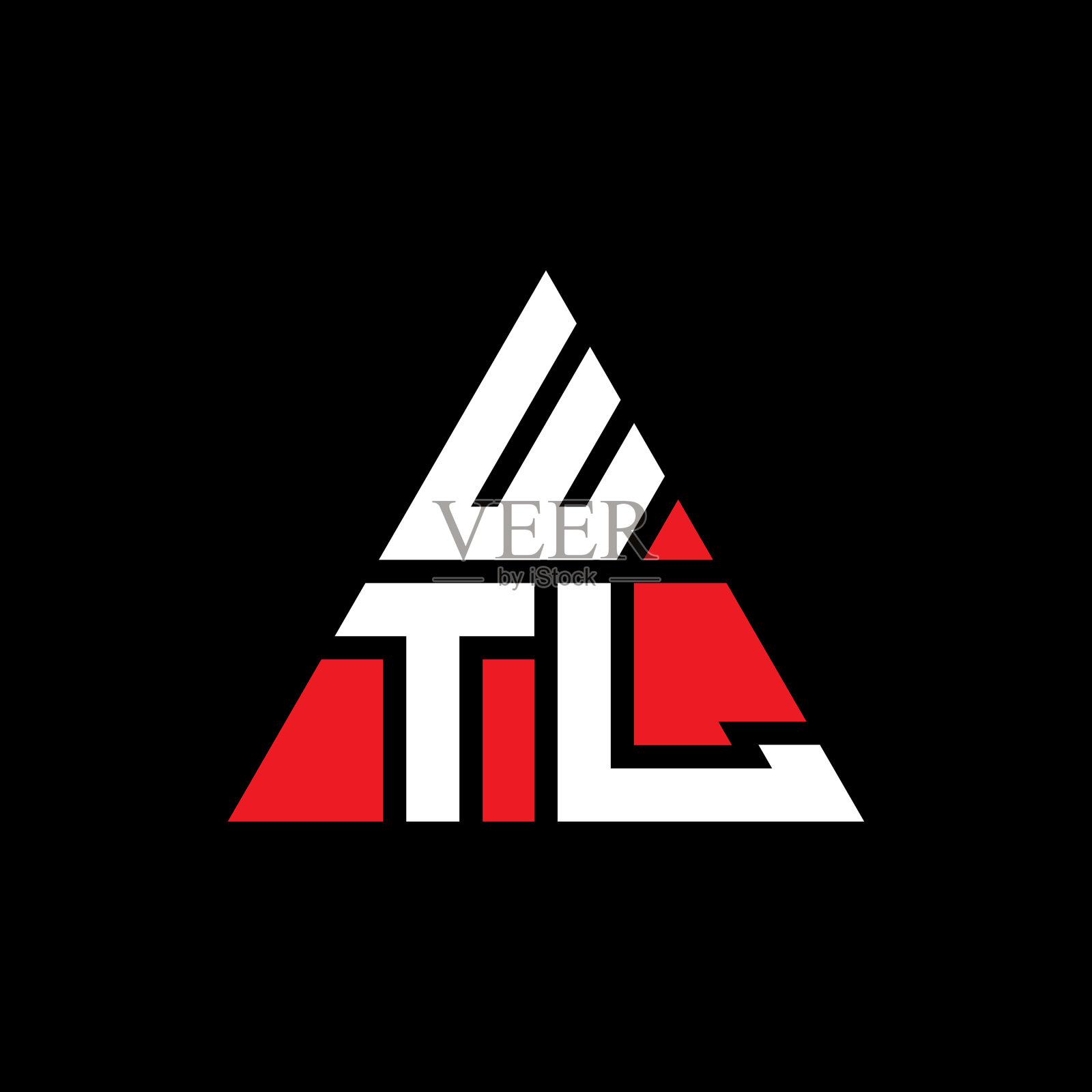 WTL三角形字母标志设计用三角形插画图片素材