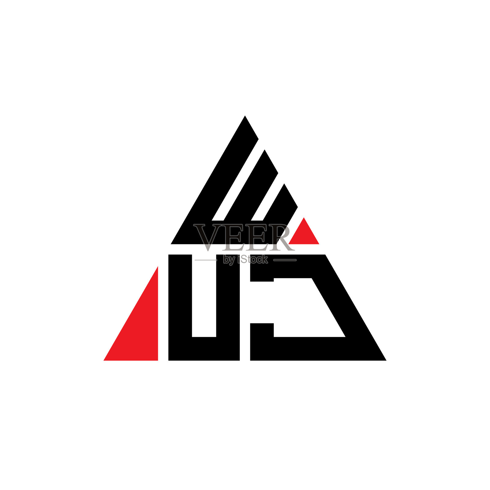 吴杰三角形字母标志设计用三角形插画图片素材