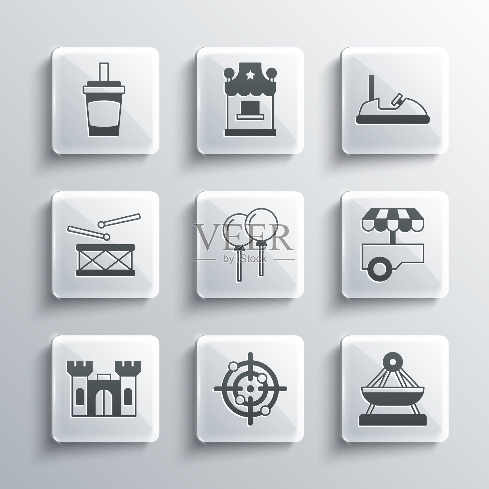 设定目标，运动，划船，摇摆，快餐，街头小吃图标素材