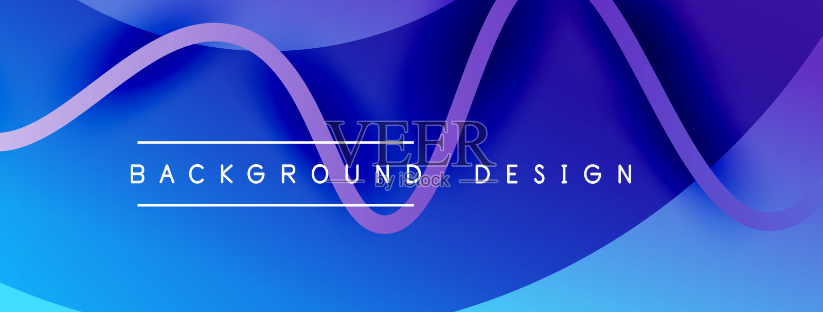 用带有阴影效果的波浪线抽象渐变背景。几何组成。3D阴影效果和流体梯度插画图片素材