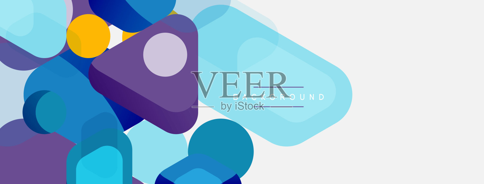 抽象圆形几何形状和圆形背景。为壁纸，旗帜，背景或着陆的时髦的技术企业模板插画图片素材