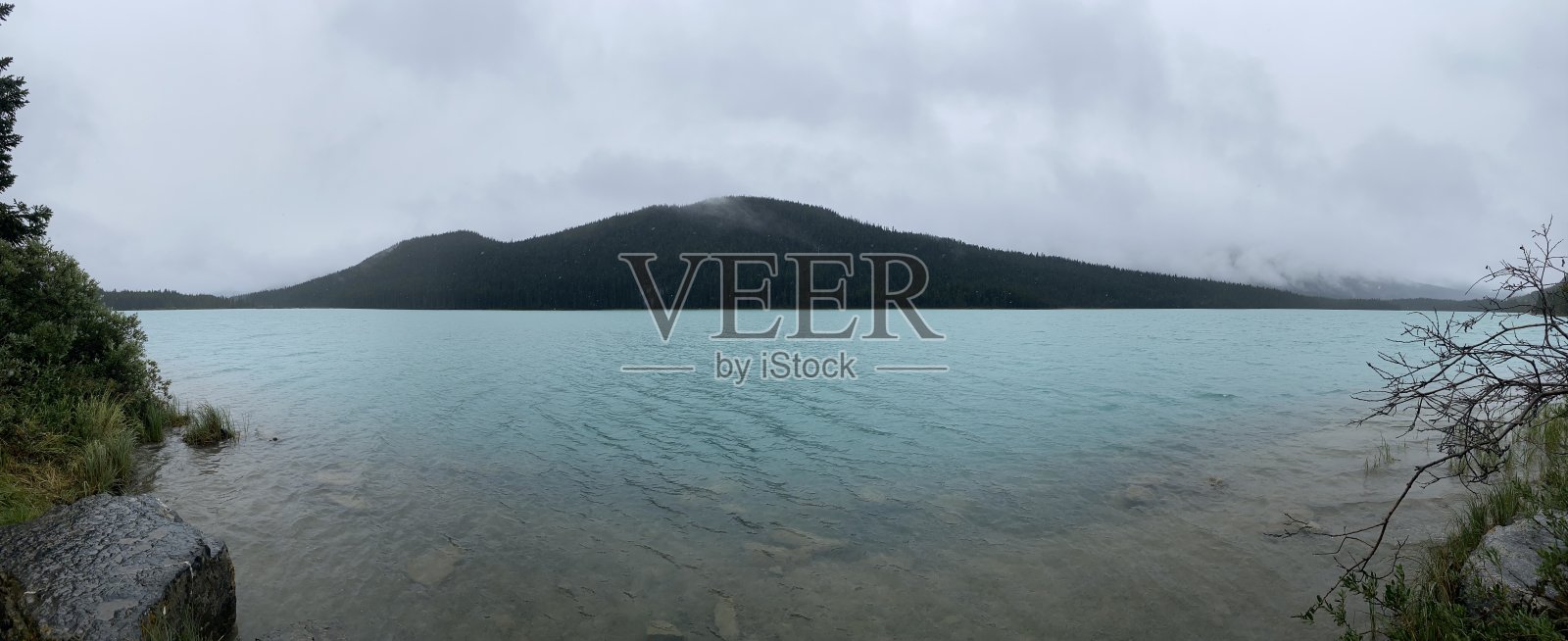 山湖全景照片摄影图片