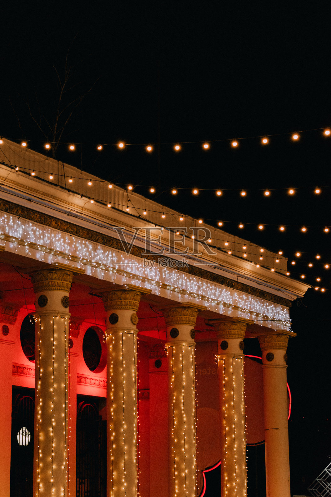 VDNG的新年彩灯照片摄影图片