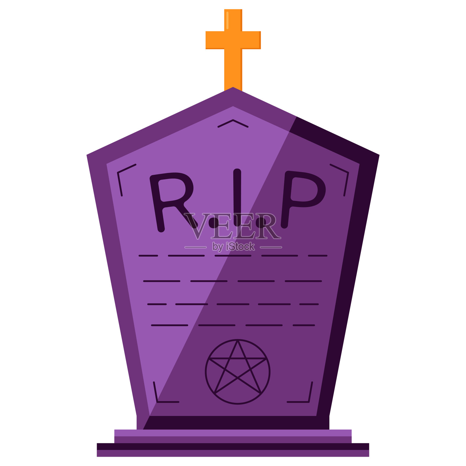 万圣节幽灵物品的平面图标插图插画图片素材